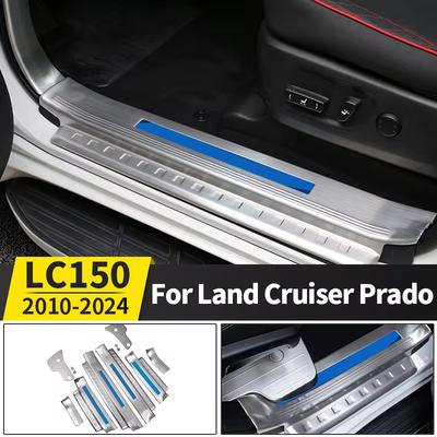 For Land Cruiser Prado 150 Lc150 Fj150 2010-2023 Tuning Interior Decoration Accessories Stainless Steel Threshold Panel NH0