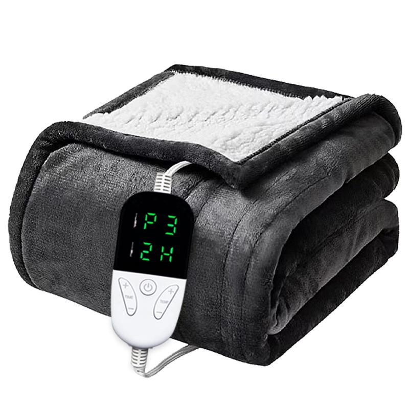 50*60Inch Heating Blanket-Electric Blanket,Soft Heated Throw Blanket With 6 Heating Levels & 4 Hours Auto-Off