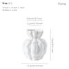 Nordic Simple Irregular White Shape Ceramic Vase Creative Home Dining Table Living Room Bedroom Dry Flower Decor Accessories 1Pc
