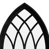 Garden Mirror Black 70x30 cm Iron