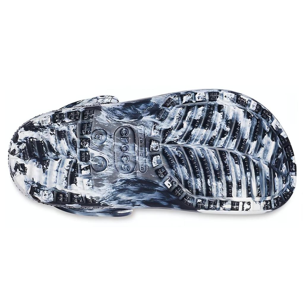 Crocs Beach Marble Unisex Black White Sandals 'Black White' 206867-103
