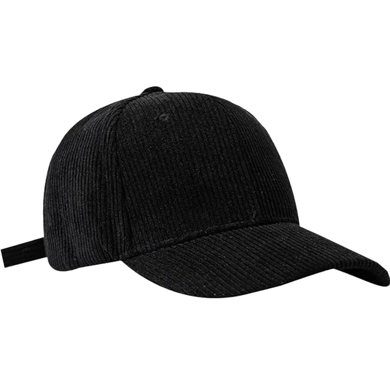 

[White Fang] hat corduroy cap cool autumn winter casual fashion men s ladies CZ435 (black)