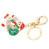 Santa Claus Key Ring Chain Alloy Rhinestone Christmas Car Key Ring Pendant Gifts