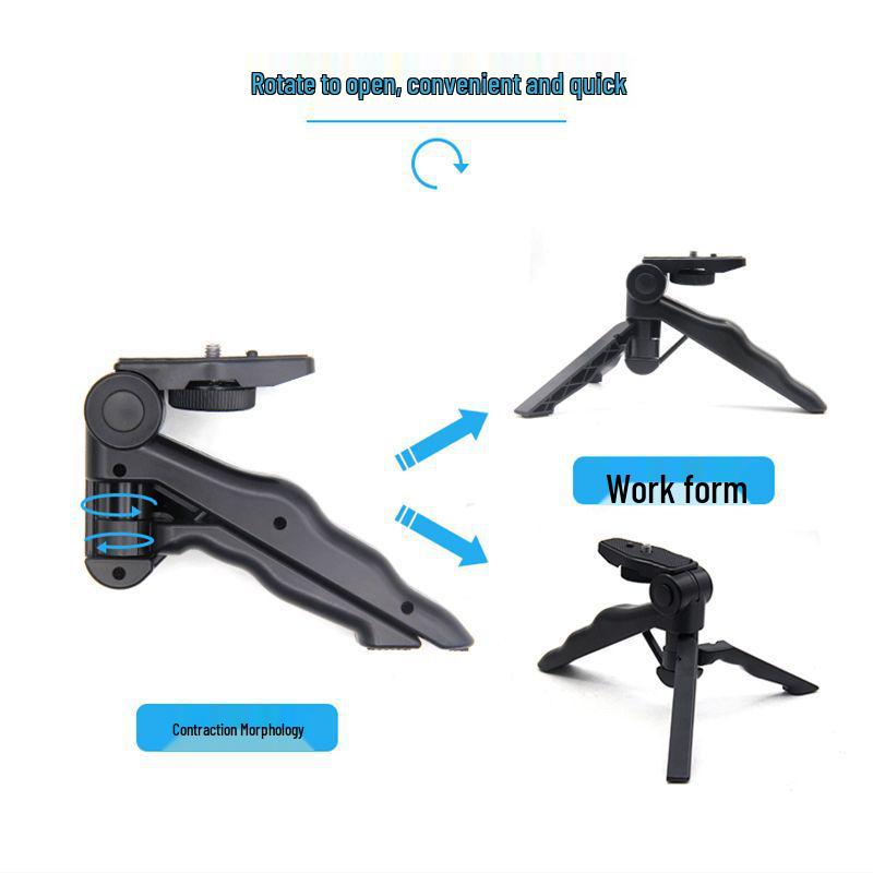 Foldable Phone Stand & Handheld Stabilizer for Live Streaming and Online Classes