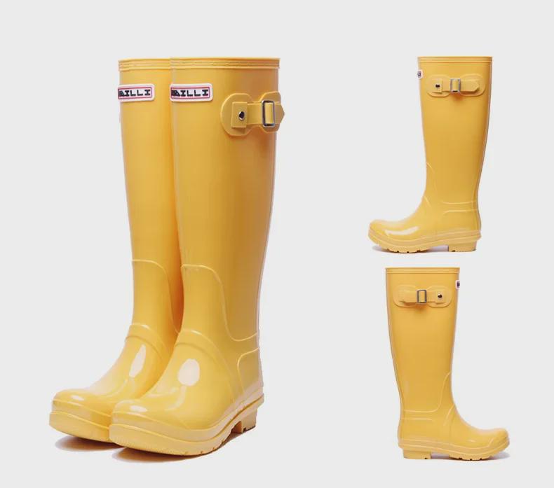 Women's Waterproof Non-Slip Fashion Rain Boots - Spring/Summer Korean Style, Wear-Resistant Solid Color