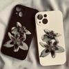 Lily Orchid Flower Print Phone Case For IPhone 17 Air 16 e 15 14 13 12 11 Pro Max Plus Mini SE 2020 2022