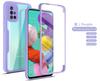 For Samsung Galaxy A51 Case 360 Clear PC Shockproof Phone Cover For GalaxyA51 A 51 With Screen Protection Silicone Bumper Funda