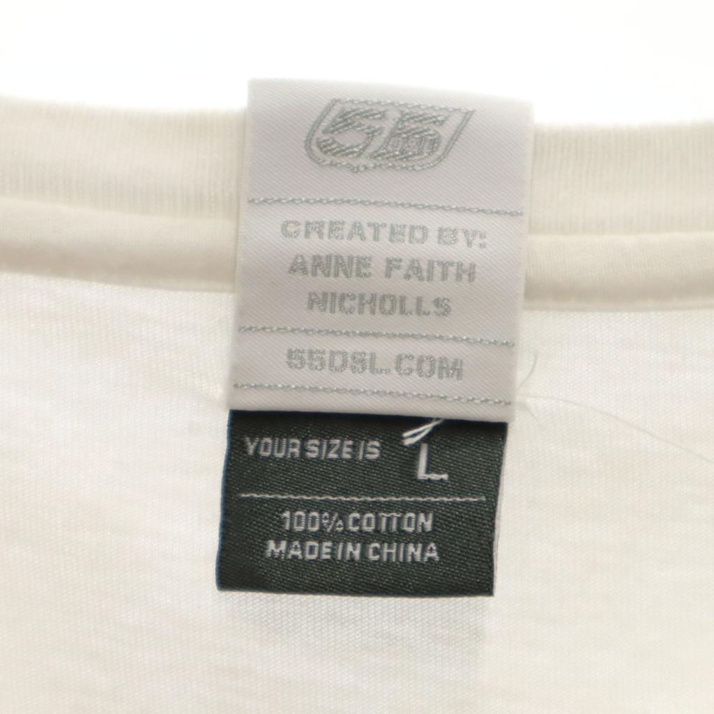 55DSL Short sleeve T-shirt L white Women Used