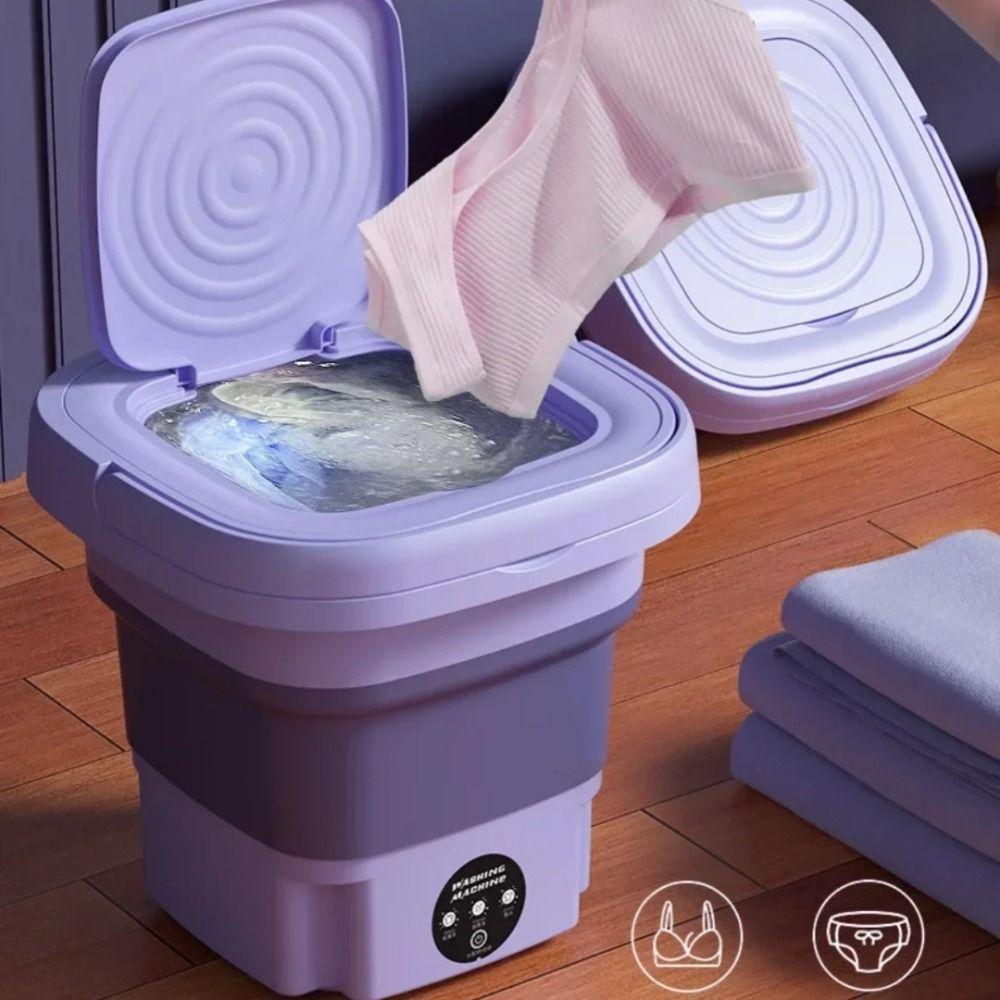 Large Capacity Mini Washer Foldable Clothes Spin Dryer Bucket Portable Washing Machine  Socks