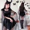 Halloween adult cosplay costume Bull Demon Queen costume little devil bat dark beautiful girl cos costume