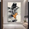Abstract Nude Woman Art Figure Posters Canvas Painting Black and White Wall Art Picture for Living Room Home Decor