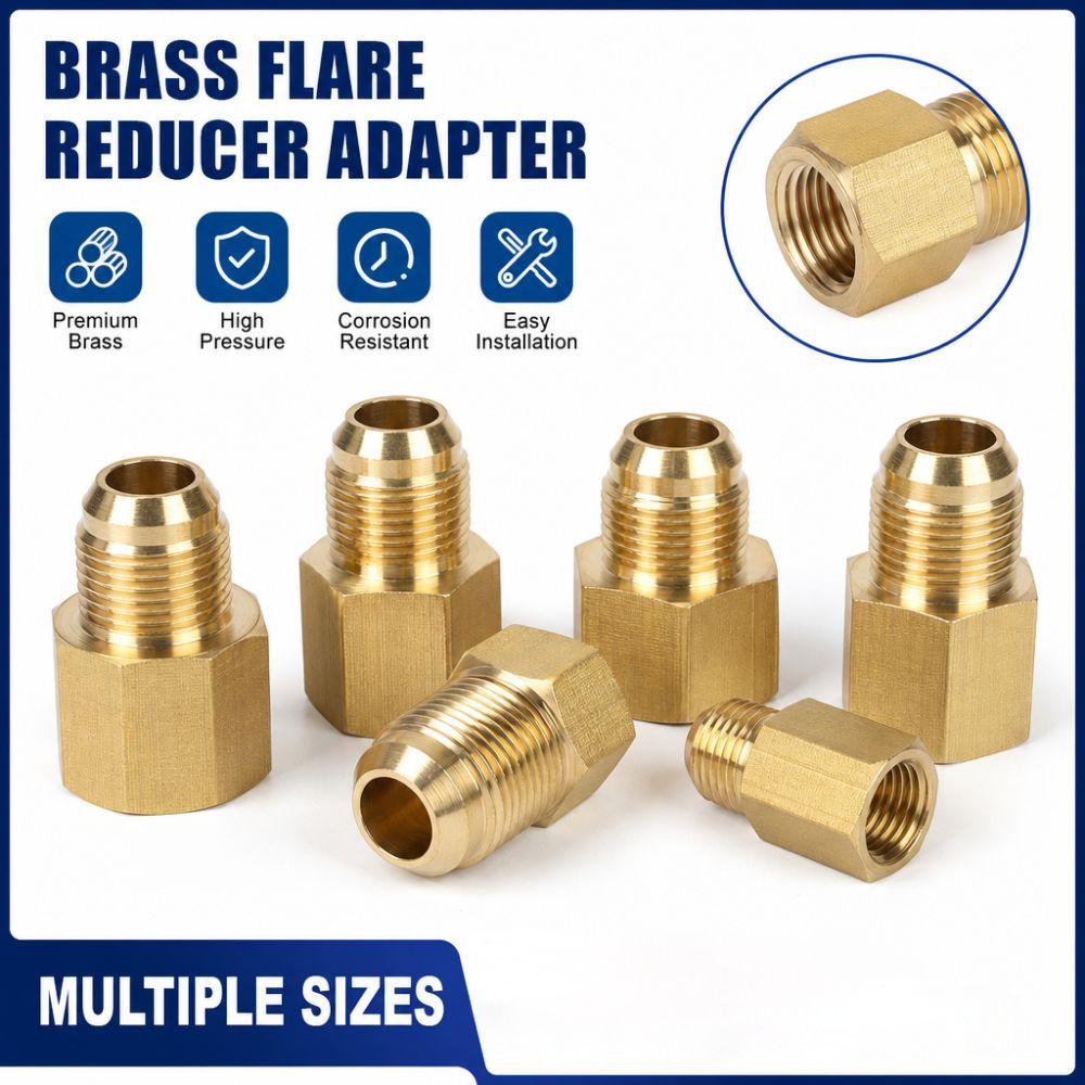 Female-Male Copper Tube Adapter Brass Reducer Joint Copper Fitting Tube Adapter