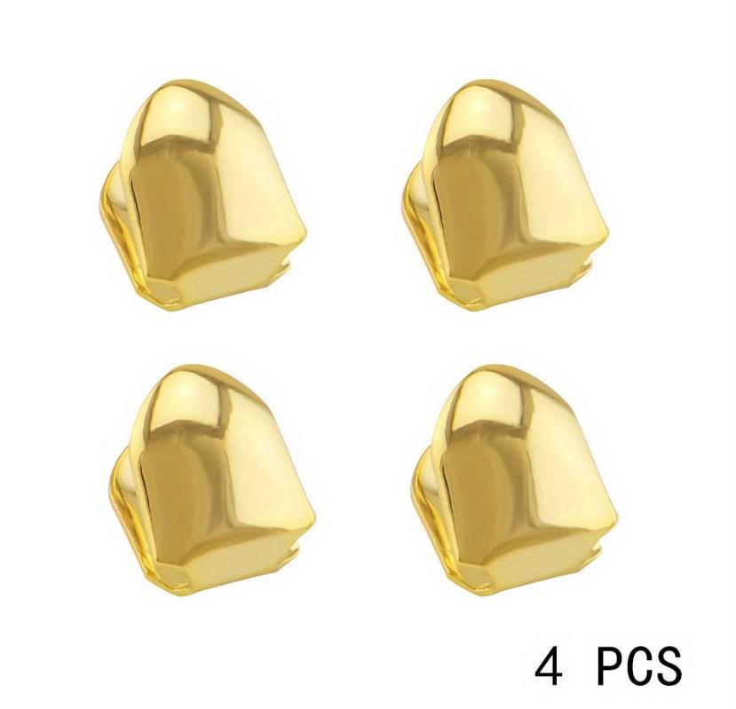 Gold-Plated Hip Hop Single Tooth Cap in European and American Fashion Style