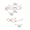 2 Pairs of Fashionable Foldable Reading Glasses Compact Design and Lightweight Box Portable and Foldable Reading Glasses