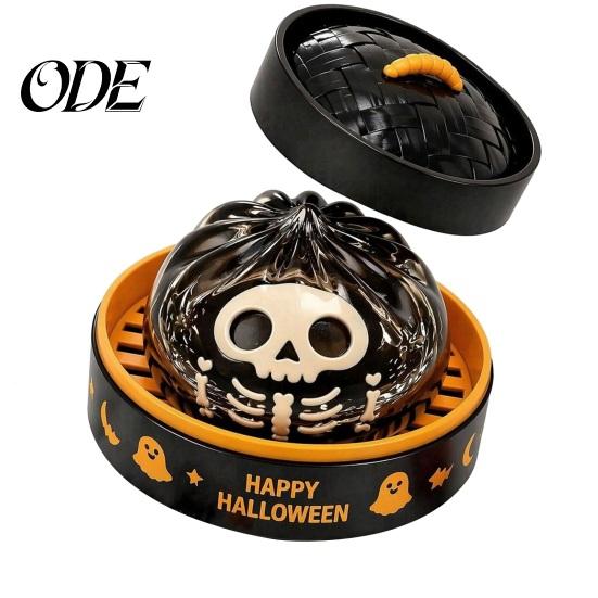 Halloween Party Favors 1/6Pcs Dumpling Stress Relief Toy, Devil Pumpkin Eyeball Skeleton Squeeze Gadget Anxiety Reduction Dough Bun Fidget Toy