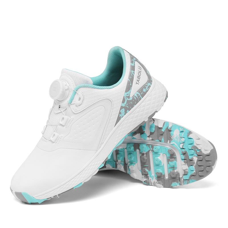 

Новые туфли для гольфа Мужские Водонепроницаемые Дышащие Кроссовки для гольфа Женские Бесшиповые Спортивные туфли для ходьбы Спорт на открытом воздухе Кожаная обувь для гольфа 36