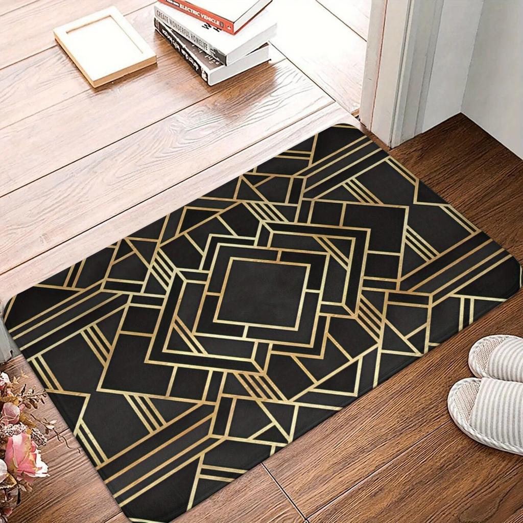 1 ks Vzor afrického umění Rohožky ke dveřím Kuchyňské koberce Protiskluzový Pop design Koberce do obývacího pokoje Koupelnová předložka Koberec pro domácnost K Dekoraci ke dřezu Prádelna