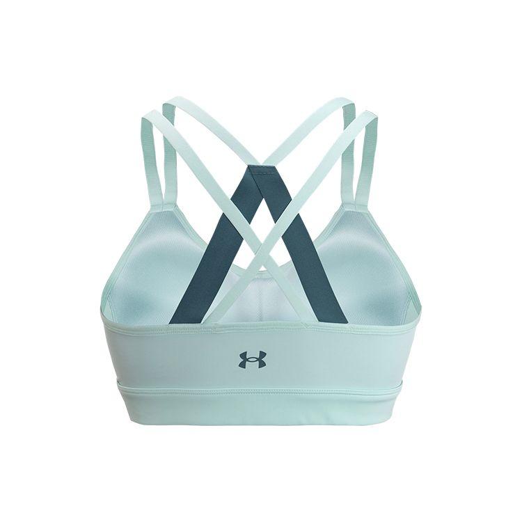 Under Armour Printed Color Block Medium Support Sports Bra Women Underwear Glass-Blue 1362370-403