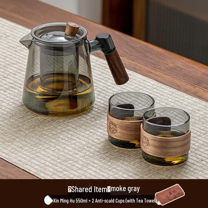 Yuzhuluo Heat-Resistant Glass Teapot for Personal Use
