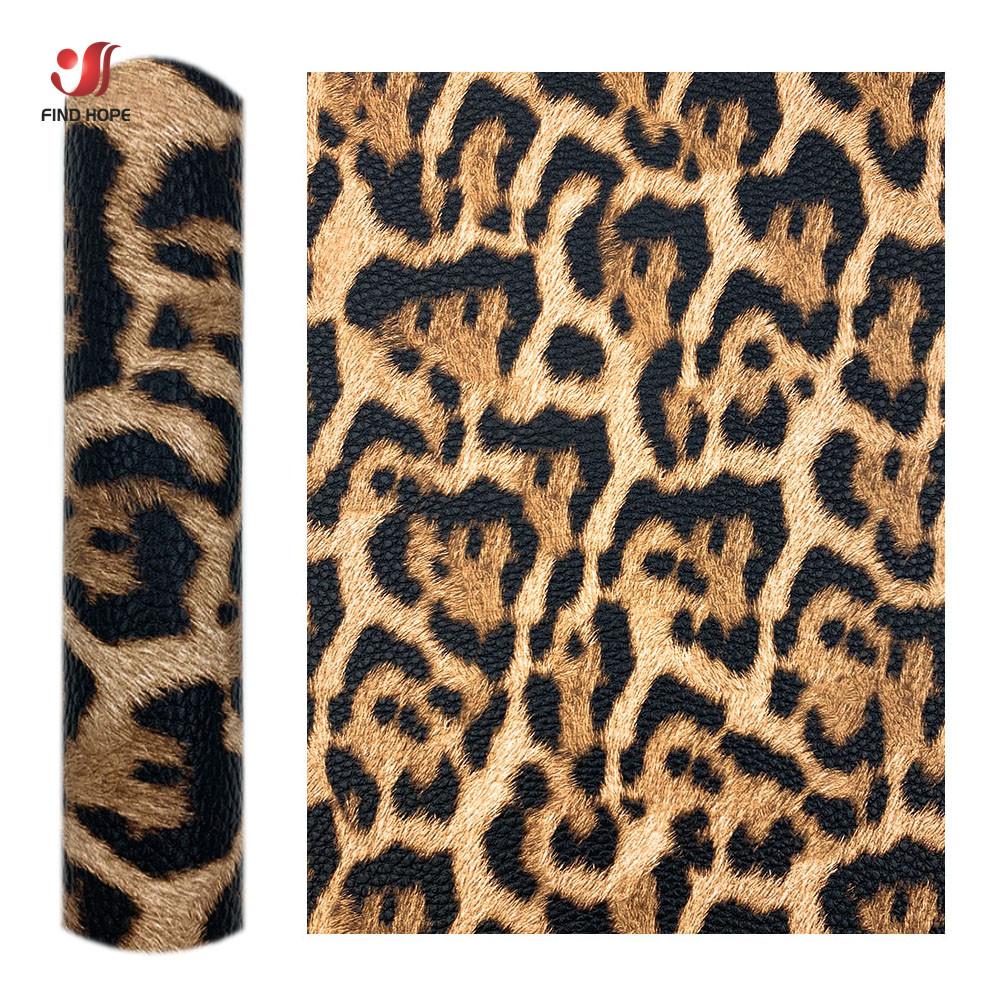 

Leopard PU Leatherette Sewing Fabric Faux Leather DIY Craft Brooch Bow Handmade Earring Making Doll DIY Decor