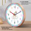 Stille Kinder Lern-Wanduhr Selbstdisziplin 24H & Minutenmarkierungen Niedliches Hirsch-Design Leicht lesbar für Kleinkinder Klassenzimmer