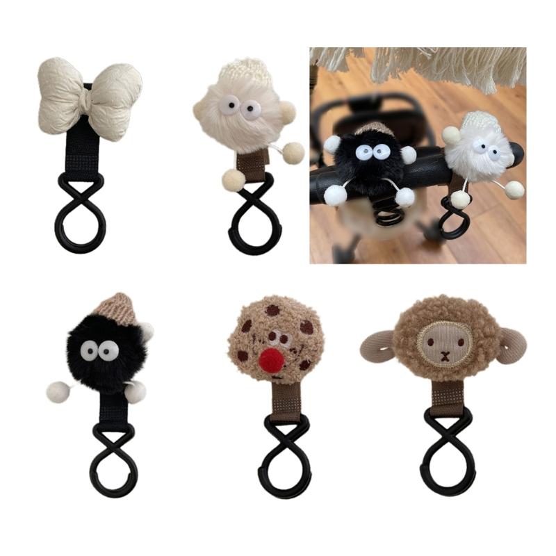 Stroller Hook Lovely Cartoon Cart Hook for Hanging Bag Drooling Bibs Pram Hanger Mommy Essential Baby Product