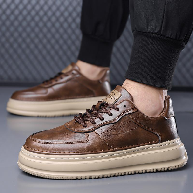 Fashion Men Stylish Male Comfortable Walking Shoe Luxury Brand Men Casual Shoes New Arrival Mens Sneakers Leather Outdoor Skate Shoes