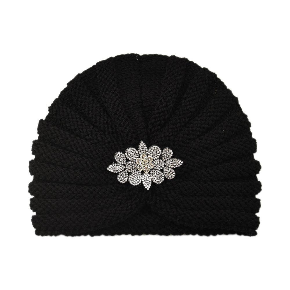 Fashionable Geometric Patterned Wool Cap With Ear Cover For Fall And Spring чёрный