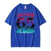 California Los Angeles Beautiful Beach T Shirt Men Women Fashion Vintage Short Sleeve Tshirts Cotton Casual Oversized Tee Shirt