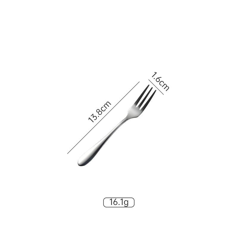 1012 series stainless steel round spoon tip spoon multi-specification western tableware knife fork spoon 410 gift dessert spoon