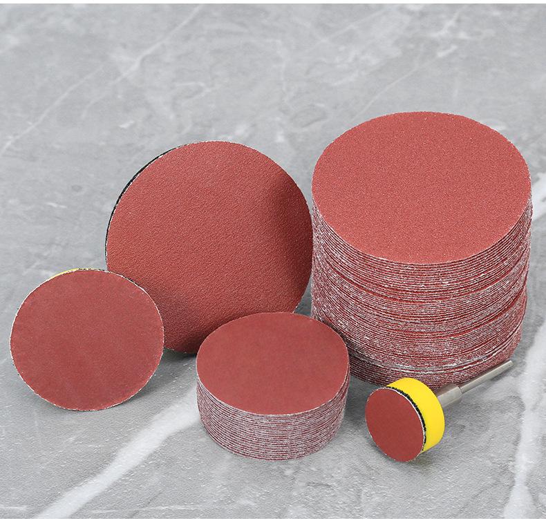 Round Self-Adhesive Sanding Discs Set: 1-4 Inch Polishing Pads for Glass Grinding