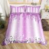 Silver Glitter Bedding Set Bling Party Decorations Duvet Cover For Kids Boys Girls Teens Diamond Comforter Cover Room Decor 3Pcs