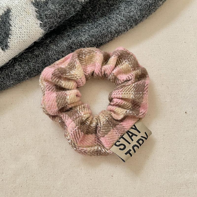 

1 шт. Осенне-зимнее плюшевое вязаное кольцо для волос в виде толстой кишки, женский новый стиль, резинка для волос для завязывания, кожаная резинка для волос, высокая эластичность