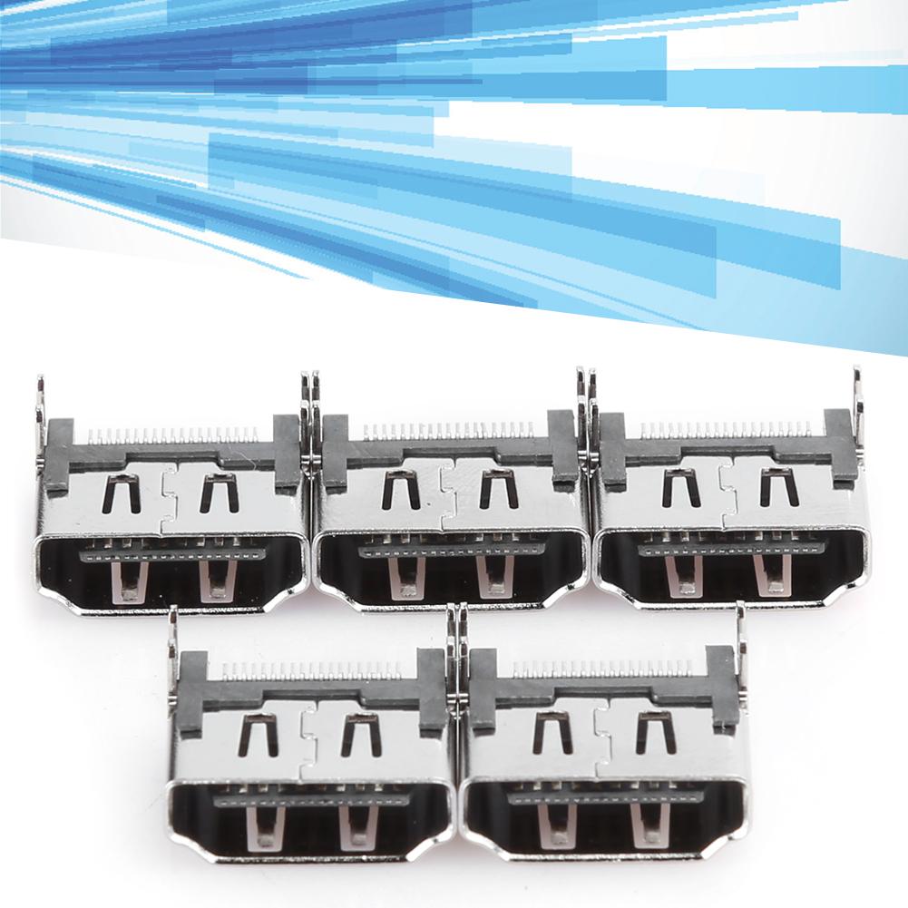 5PCS HDMI Port Connector Socket Replacement Fit for Sony PlayStation4 Game MachineGame Machine HDMI