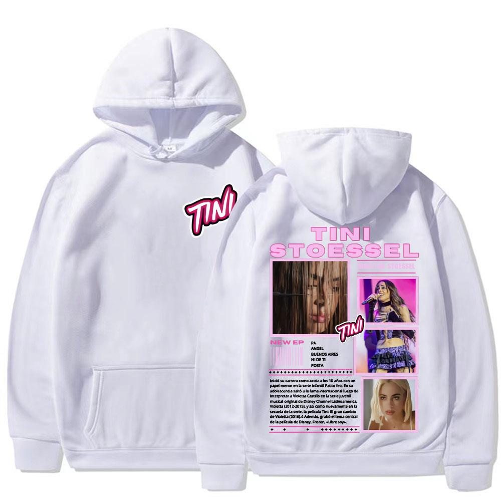 Singer TINI STOESSEL 2025 Tour Merch Sweatshirts Men Women's Fashion Hip Hop Trending Hoodie High Quality Casual Comfort Hoodies