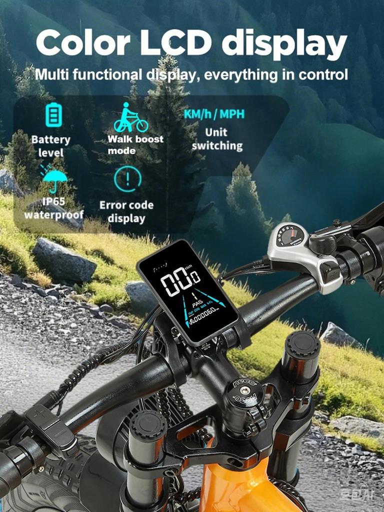 Neues YX80M-2 Elektrofahrrad 750W * 2 Doppelmotor 48V 20Ah Akku 7-Gang Hydraulikbremse Vollgefedert 26 Zoll Erwachsenen E-Bike