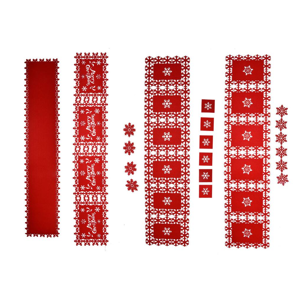 Christmas Table Runner Placemat Heat Protection Water Absorption Felt Table Runner Placemat