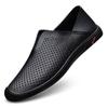 Genuine Leather Men Casual Leather Shoes Formal Dress Man Loafers Slip-On Mocasines Outdoor Handmade Outdoor Shoes Dress Flats