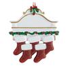 Christmas Resin Creative Stockings Family Nameplate Diy Christmas Ornament For Decor Home