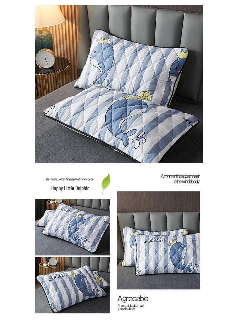 2025 Waterproof Washed Cotton Pillowcase