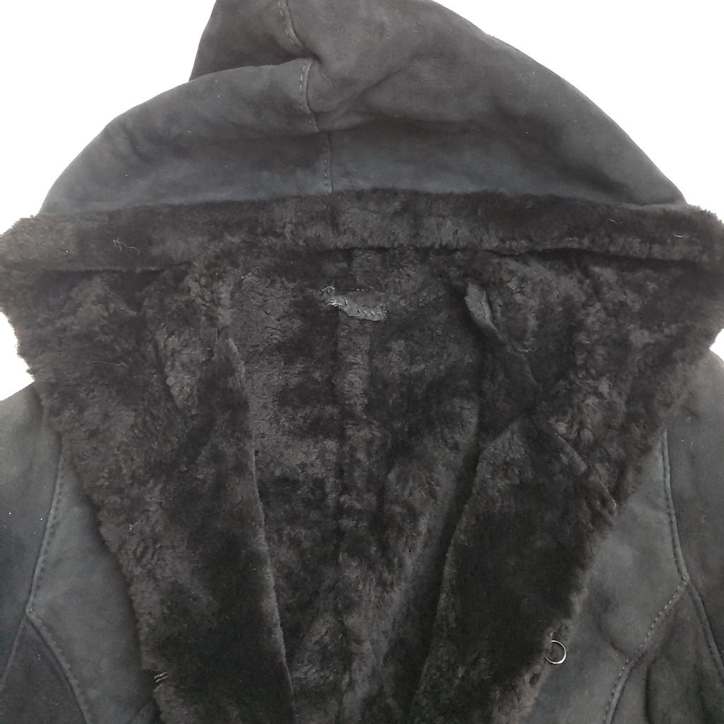 SHEARLING Bulgaria High-Quality Lambskin Mouton Coat [9/Women M/Black](USED)