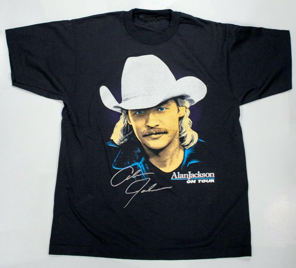 Alan Jackson Unisexs All Size Tshirt 90s Country Tour Colom225 Free Shipping