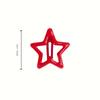 10pcs/30pcs Cute Hollow Star Hair Clips Vibrant Colorful Snap Design Perfect for Styling and Makeup Ideal ' Gift Holiday Gift