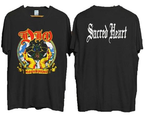 Винтажная футболка Dio 1985 Sacred Heart Concert Футболка Двусторонняя S