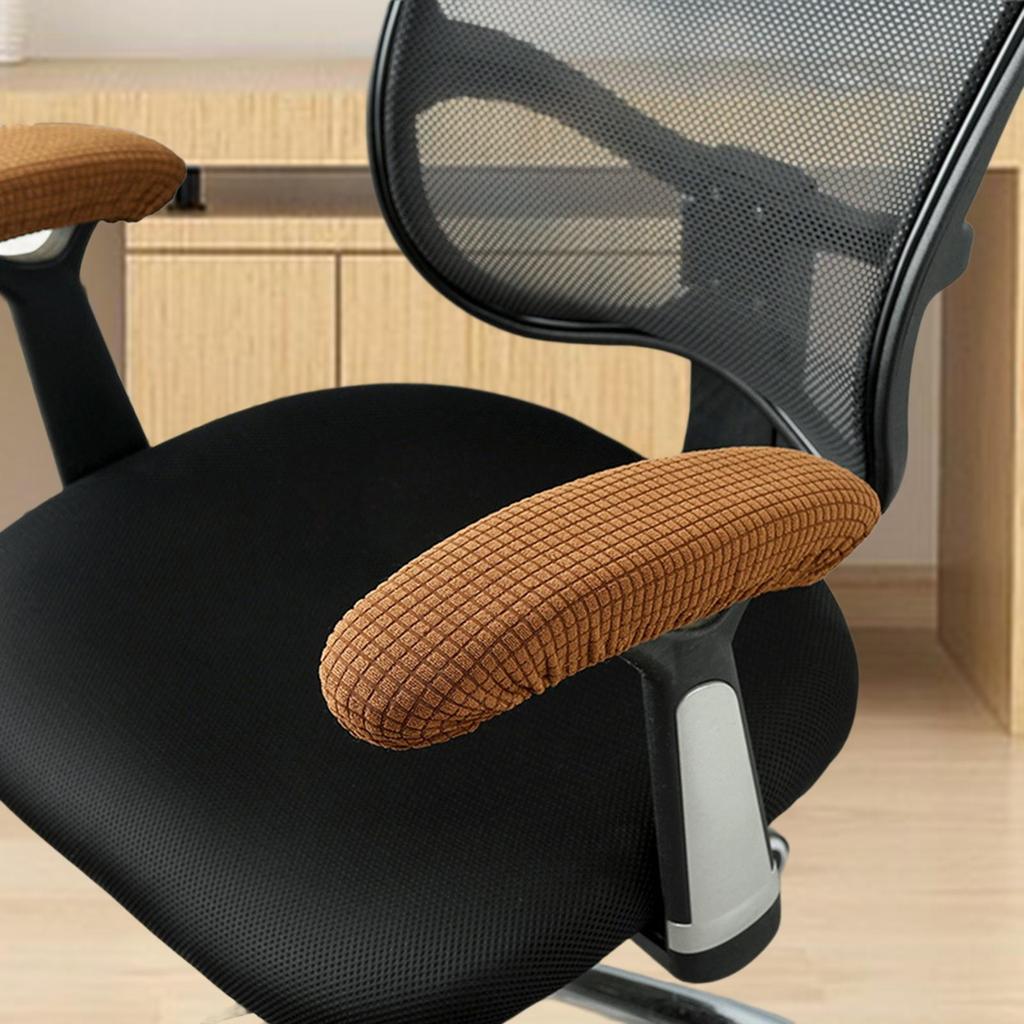 Protective Office Chair Armrest Cover Adjustable Stretch Seat Cushion for Armchair Recliner Sofa