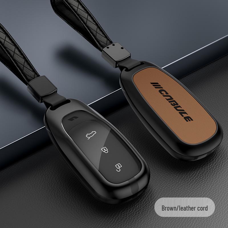 2020 Ideal One Key Case: Premium Metal & Leather, Full Coverage, Easy Install, No Screws.