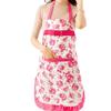 Yousheng Lady Bowknot Waterproof Kitchen Cute Apron