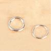 10pcs Close Ring Real Pure Solid 925 Sterling Silver Sealed Closed Jump Rings Split Ring Key Chain Jewelry Making Findings