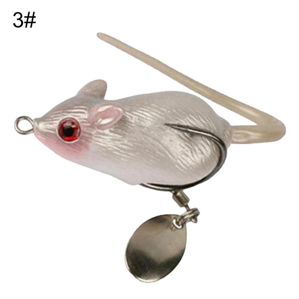 Lifelike Rat Sharp Hook Bass Snakehead Fishing Tackle Bait Simulation Mouse Lure