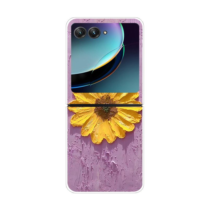Pouzdro Pro Motorola Razr 40 Ultra Průhledné Pevné Skládací Luxusní Vzor Pro Motorola Moto Razr 40 Ultra Čiré Kryt Razr40 Ultra